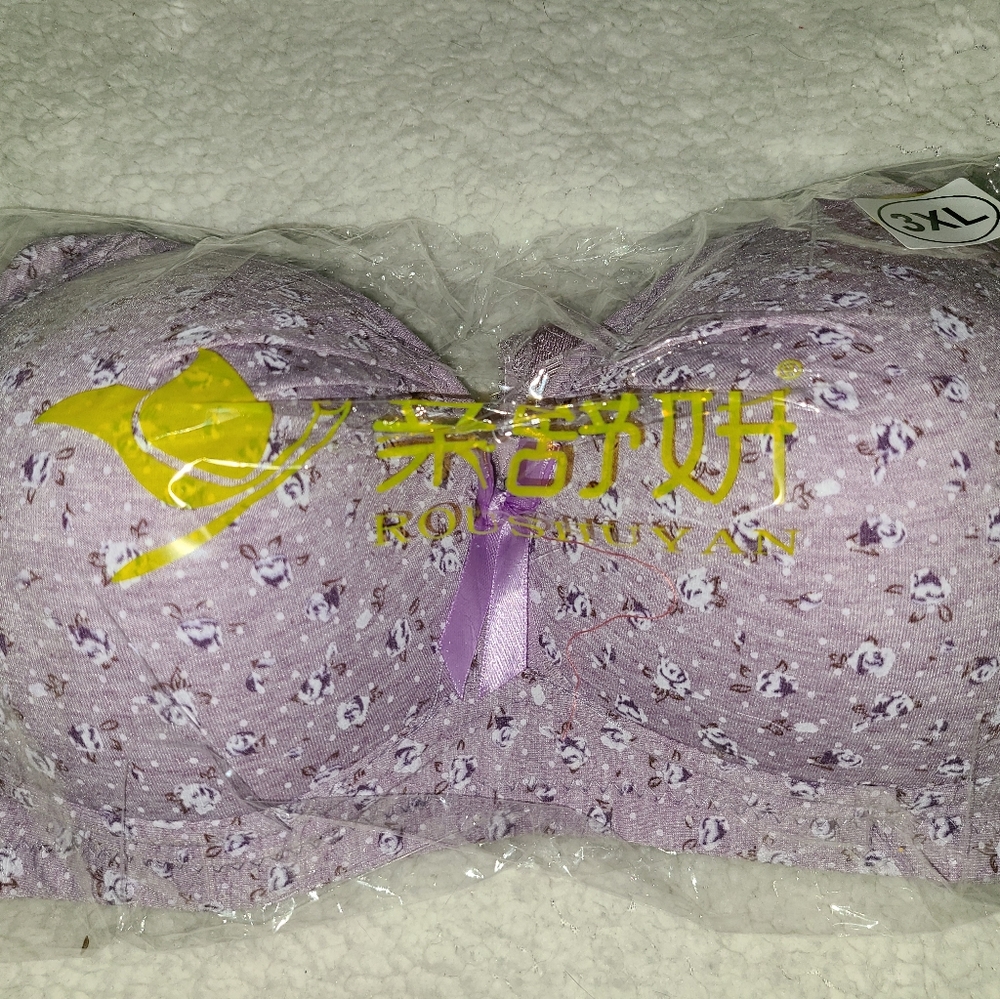 Women's Wireless Bra Floral design